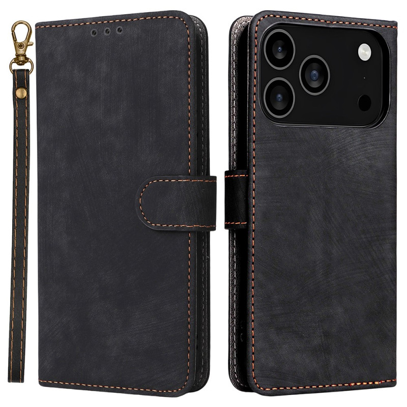 Housse iPhone 18 Pro / 17 Pro Effet Daim Protection RFID