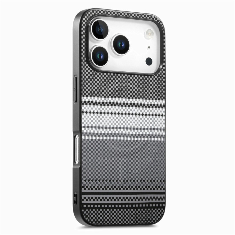 Étui iPhone 18 Pro / 17 Pro Magnétique Dégradée Effet Fibre de Carbone