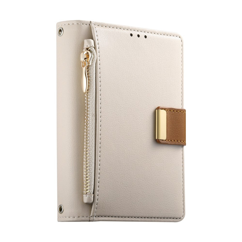 Housse iPhone Duo Portefeuille Zippé avec Support