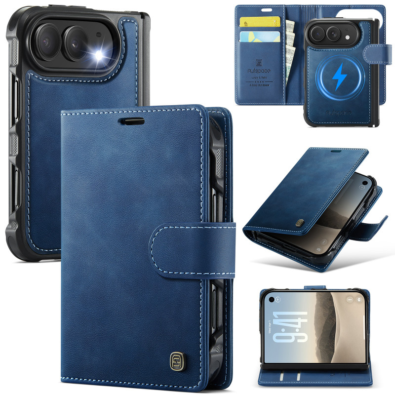 Housse iPhone Duo Portefeuille Magnétique 2-en-1 avec Support
