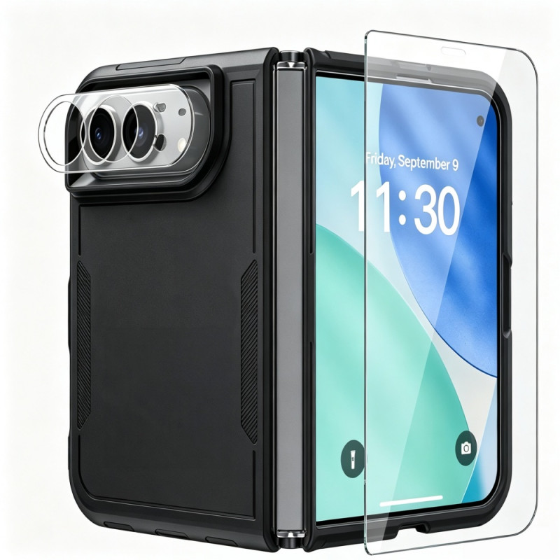 Coque iPhone Duo Antidérapante avec Verre Écran et Protection Caméra