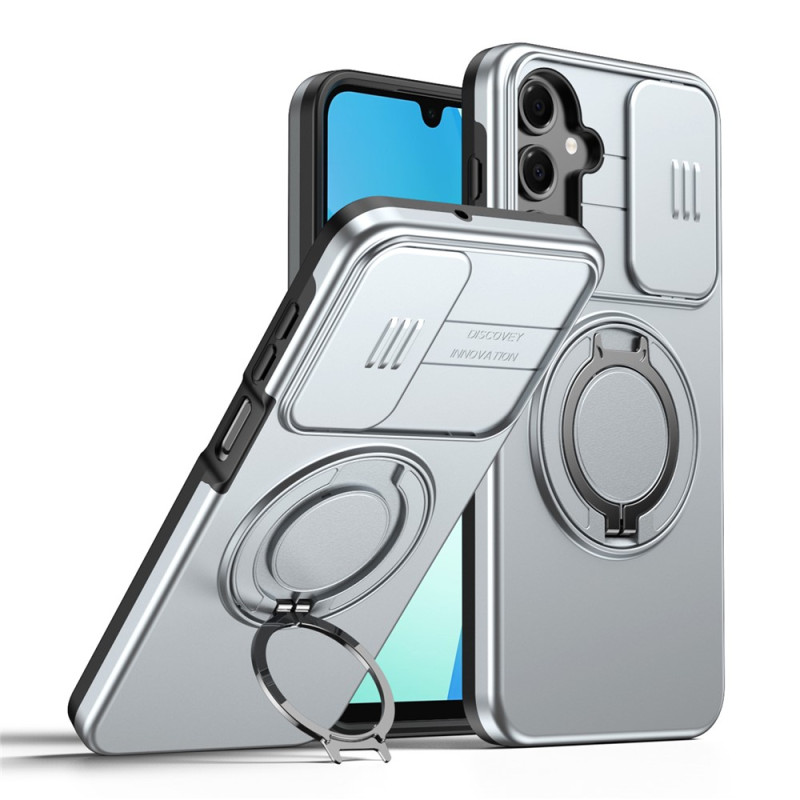 Coque Samsung Galaxy A18 4G / A17 4G / 5G Magnétique avec Cache Caméra et Anneau Rotatif