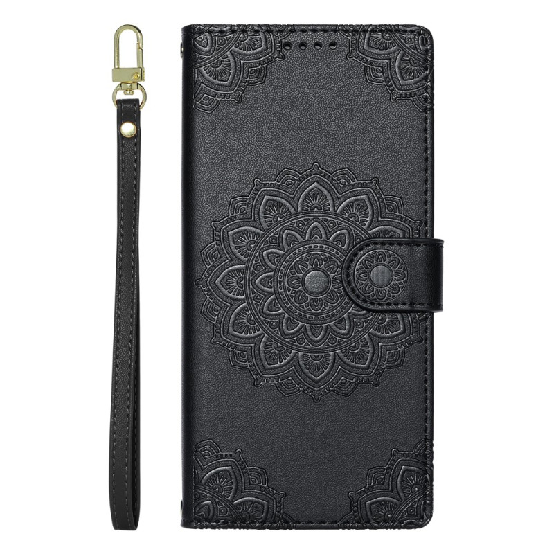 Housse Samsung Galaxy A18 4G / A17 4G / 5G Mandala Floral à Lanière
