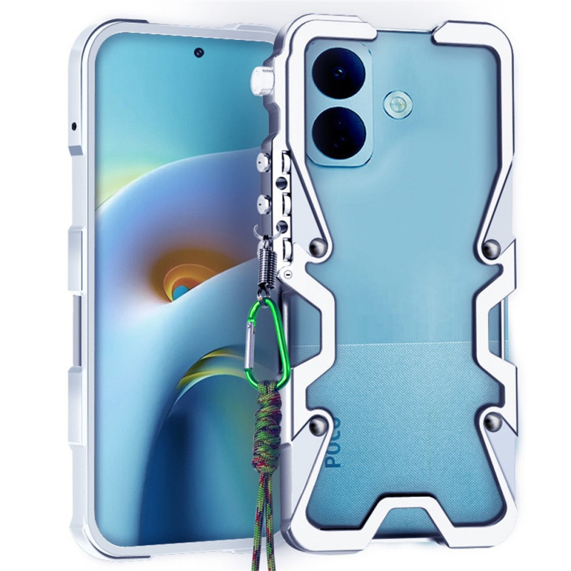 Bumper Poco X8 5G Aluminium avec Design Bras Mécanique