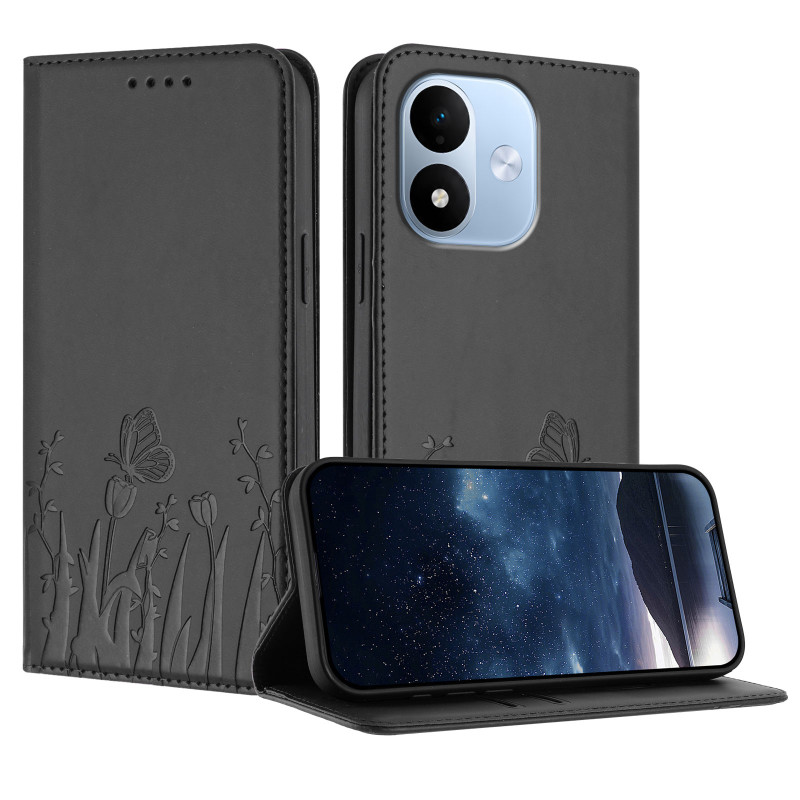 Housse Xiaomi Redmi Note 17 5G / 4G Tulipes et Papillons