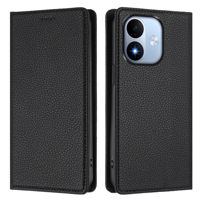 Flip Cover Xiaomi Redmi Note 17 5G / 4G Portefeuille Grain Litchi Anti-RFID