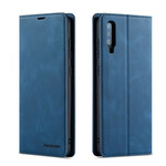 Flip Cover Samsung Galaxy A70 Effet Cuir FORWENW