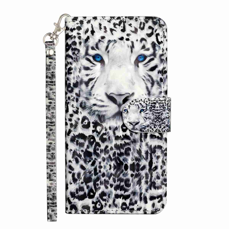 Housse Samsung Galaxy S26 FE Léopard à Lanière