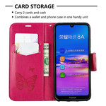 Housse Huawei Y6 2019 Papillons et Rabat Oblique Housse Huawei Y6 2019 Papillons et Rabat Oblique