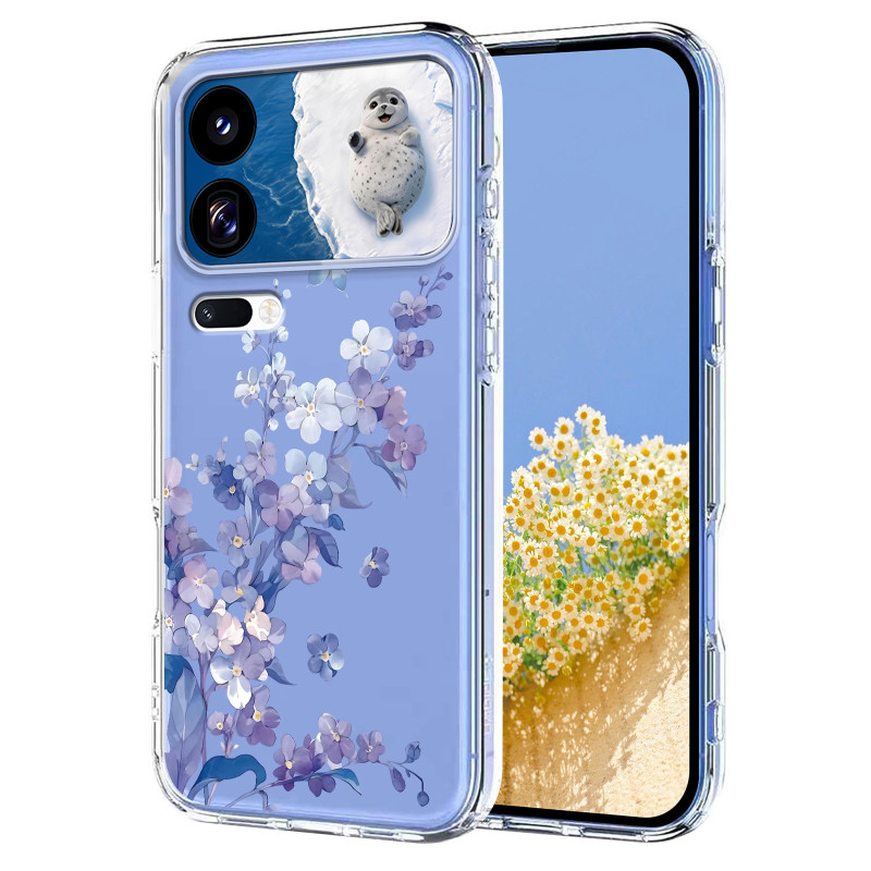 Coque Xiaomi 18 Pro Transparente Florale
