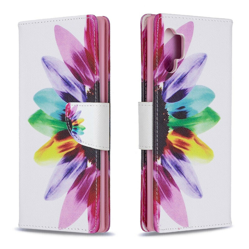Housse Samsung Galaxy Note 10 Plus Fleur Aquarelle Housse Samsung Galaxy Note 10 Plus Fleur Aquarelle