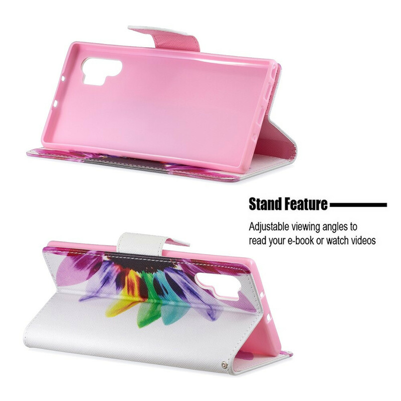Housse Samsung Galaxy Note 10 Plus Fleur Aquarelle Housse Samsung Galaxy Note 10 Plus Fleur Aquarelle