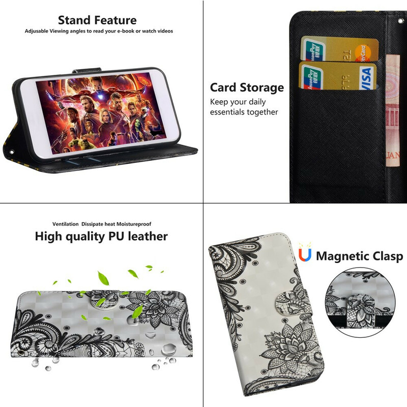Housse Samsung Galaxy Note 10 Plus Chic Dentelle Housse Samsung Galaxy Note 10 Plus Chic Dentelle