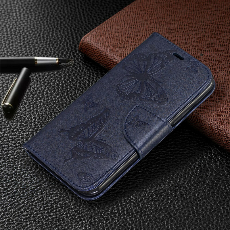 Housse iPhone 11 Papillons Imprimés à Lanière