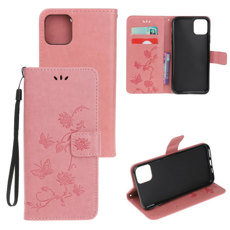 Housse iPhone 11 Floral à Lanière Housse iPhone 11 Floral à Lanière
