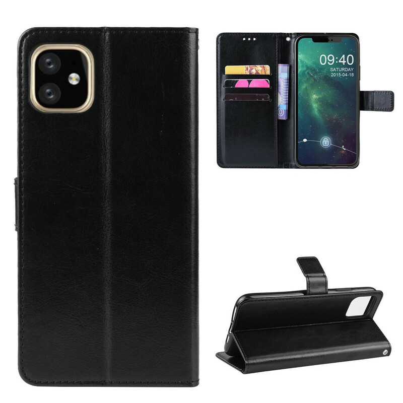 Housse iPhone 11 Pro Max Effet Cuir Couleur à Lanière Housse iPhone 11 Pro Max Effet Cuir Couleur à Lanière
