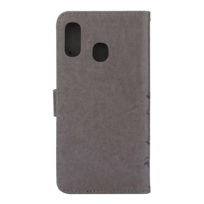 Housse Samsug Galaxy A30 Papillons et Fleurs