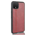 Coque Google Pixel 4 Effet Cuir Couture