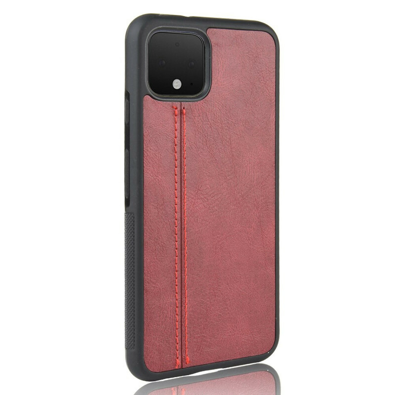 Coque Google Pixel 4 Effet Cuir Couture