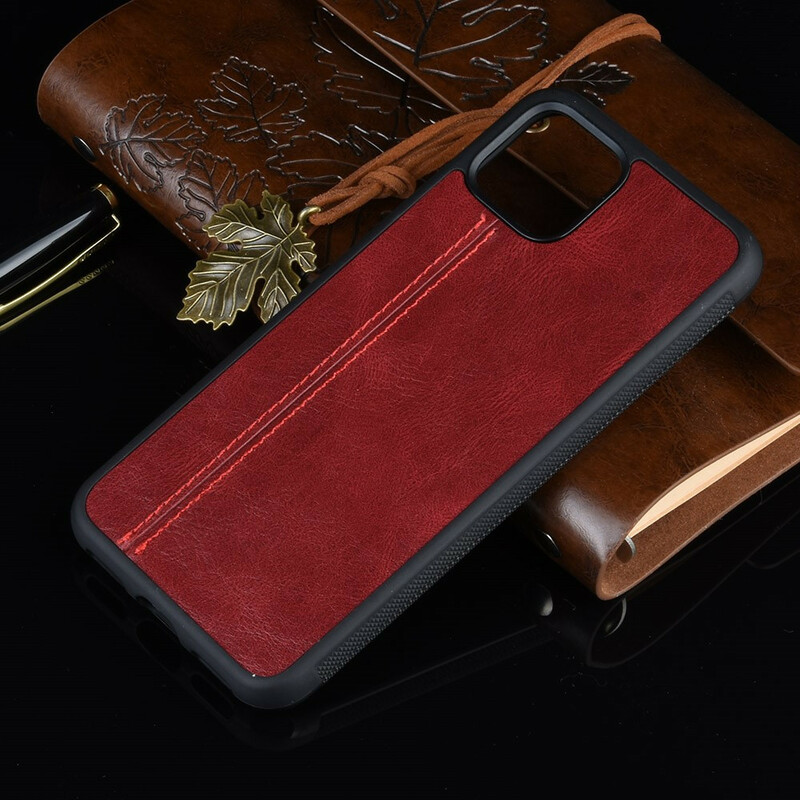Coque Google Pixel 4 Effet Cuir Couture