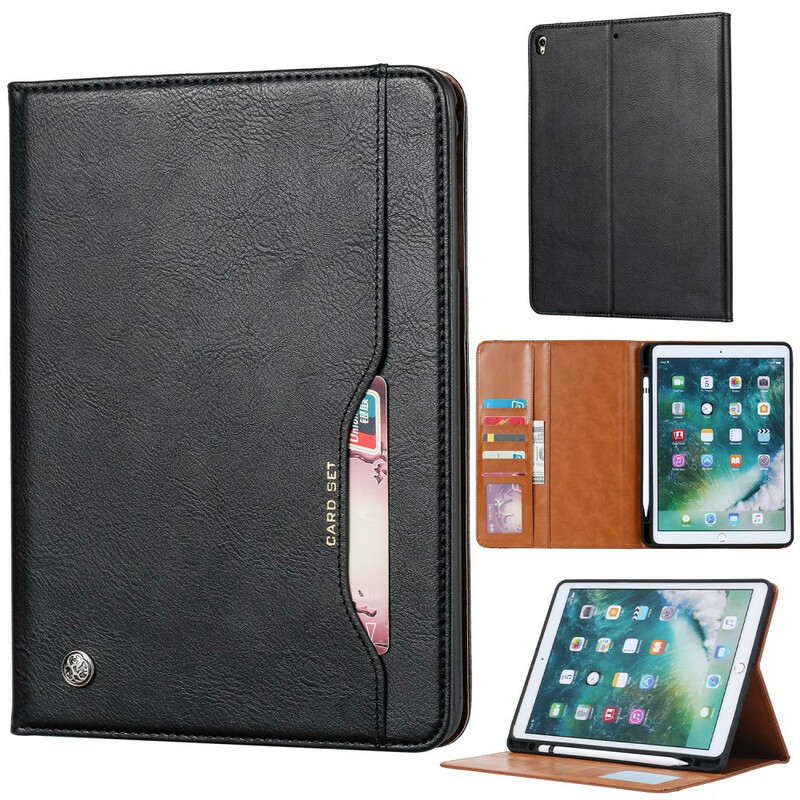Étui iPad 10.2" (2019) Effet Cuir Porte-Documents