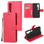 Housse Xiaomi Mi Note 10 Arbre et Hiboux à Lanière