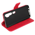 Housse Xiaomi Mi Note 10 Arbre et Hiboux à Lanière