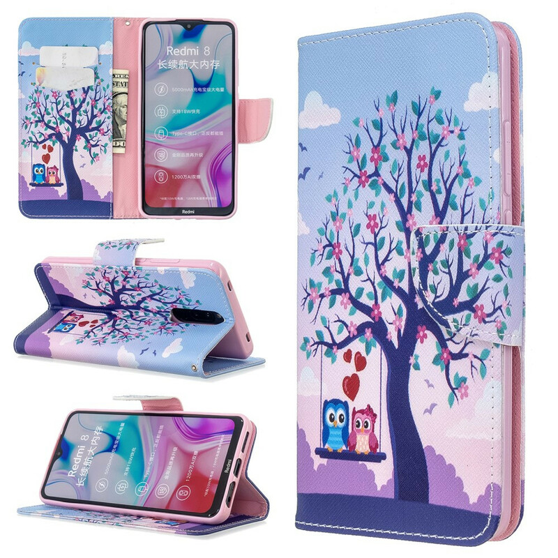 Housse Xiaomi Redmi 8 Hiboux Sur La Balancoire Housse Xiaomi Redmi 8 Hiboux Sur La Balancoire