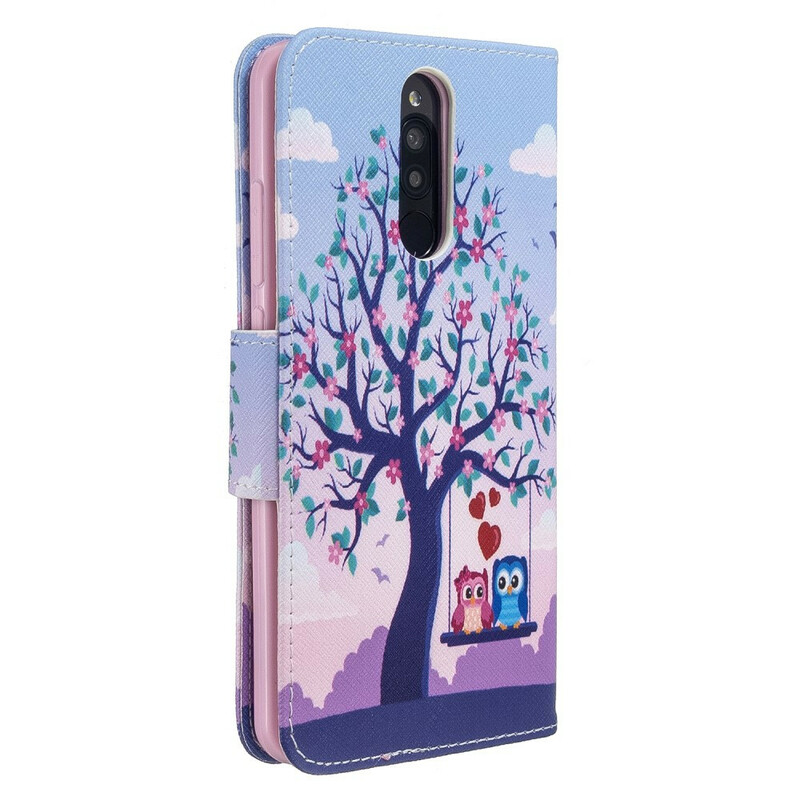 Housse Xiaomi Redmi 8 Hiboux Sur La Balancoire Housse Xiaomi Redmi 8 Hiboux Sur La Balancoire