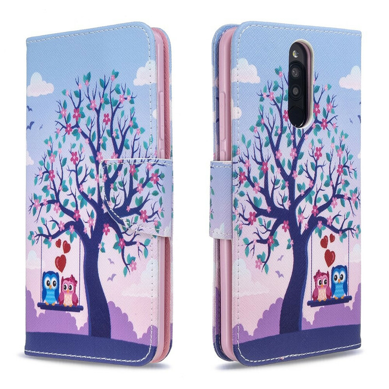 Housse Xiaomi Redmi 8 Hiboux Sur La Balancoire Housse Xiaomi Redmi 8 Hiboux Sur La Balancoire