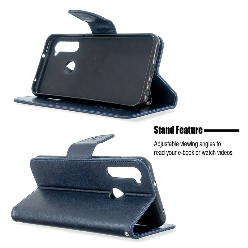 Housse Xiaomi Redmi Note 8T Papillons Imprimés à Lanière