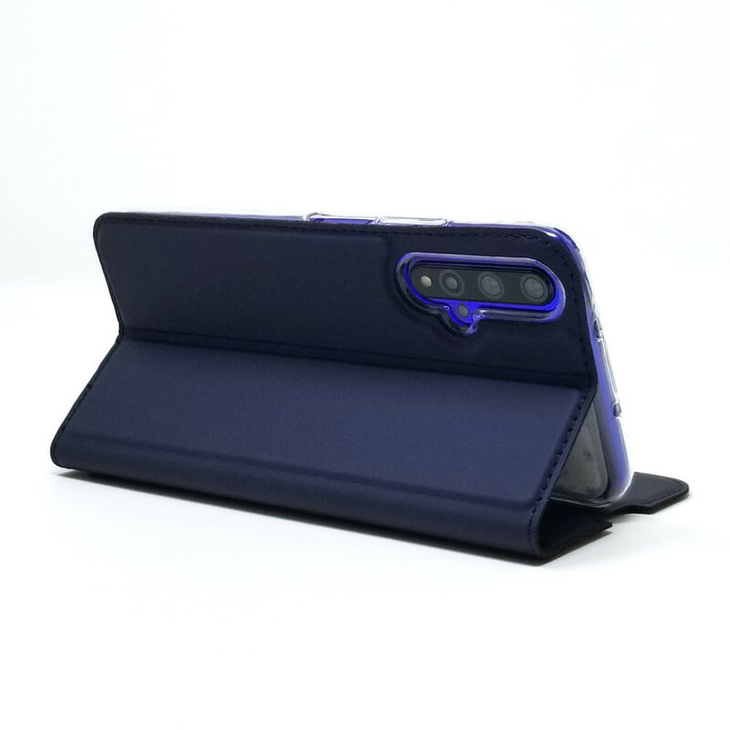 Flip Cover Honor 20 / Huawei Nova 5T Style Cuir Fermoir Intégré