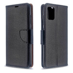 Housse Samsung Galaxy A51 Litchi Rabat Oblique