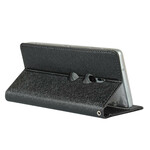 Flip Cover Sony Xperia XZ2 Style Cuir Douceur avec Lanière