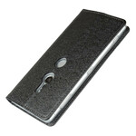 Flip Cover Sony Xperia XZ2 Style Cuir Douceur avec Lanière
