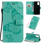 Housse Samsung Galaxy S20 Plus Papillons Géants à Lanière