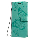 Housse Samsung Galaxy S20 Plus Papillons Géants à Lanière