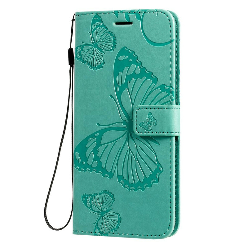 Housse Samsung Galaxy S20 Plus Papillons Géants à Lanière