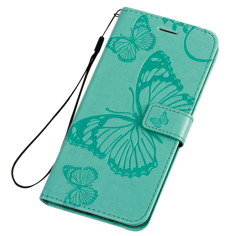 Housse Samsung Galaxy S20 Plus Papillons Géants à Lanière