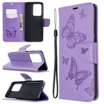 Housse Samsung Galaxy S20 Ultra Les Papillons en Vol avec Lanière Housse Samsung Galaxy S20 Ultra Les Papillons en Vol avec Lanière