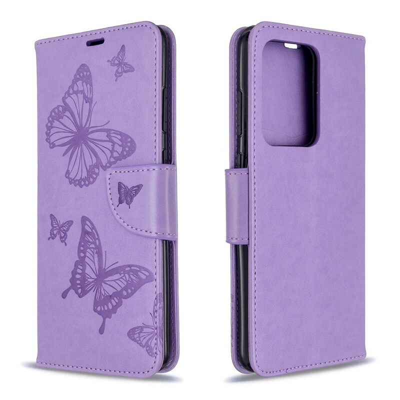 Housse Samsung Galaxy S20 Ultra Les Papillons en Vol avec Lanière Housse Samsung Galaxy S20 Ultra Les Papillons en Vol avec Lanière