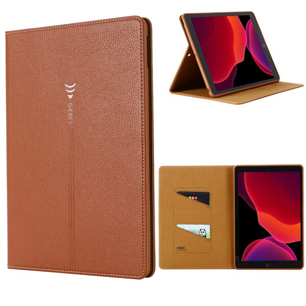 Étui iPad 10.2" ((2021) 2020)  (2019) GEBEI Simili Cuir Litchi