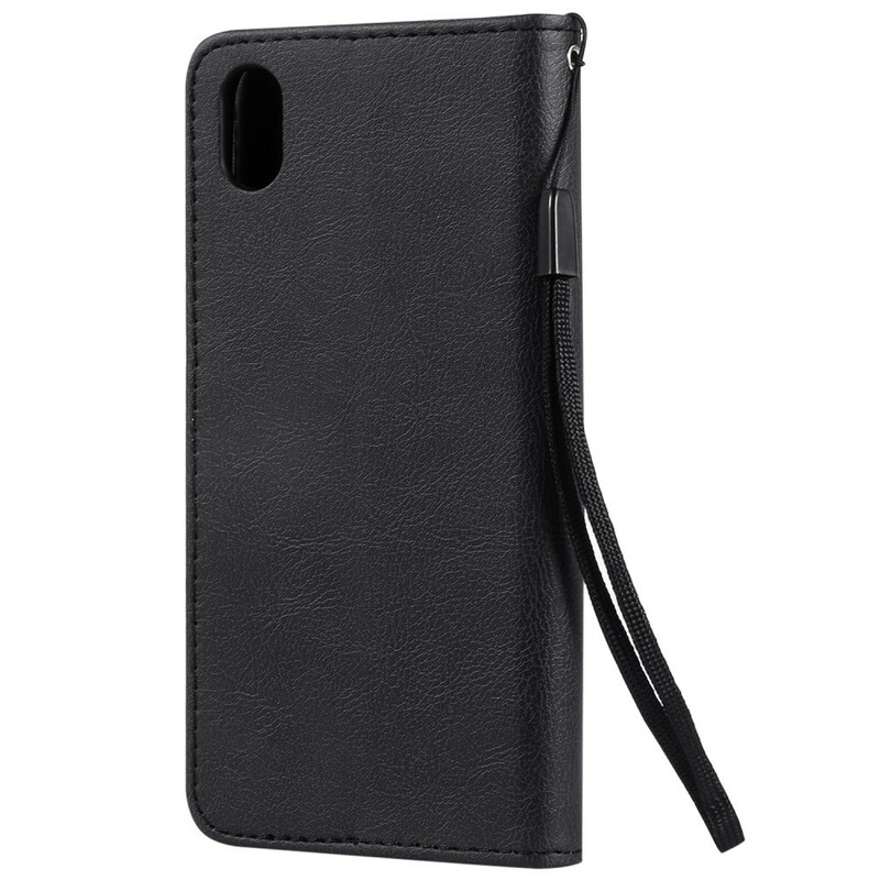 Housse Huawei Y5 2019 / Honor 8S Effet Cuir Couleur à Lanière Housse Huawei Y5 2019 / Honor 8S Effet Cuir Couleur à Lanière