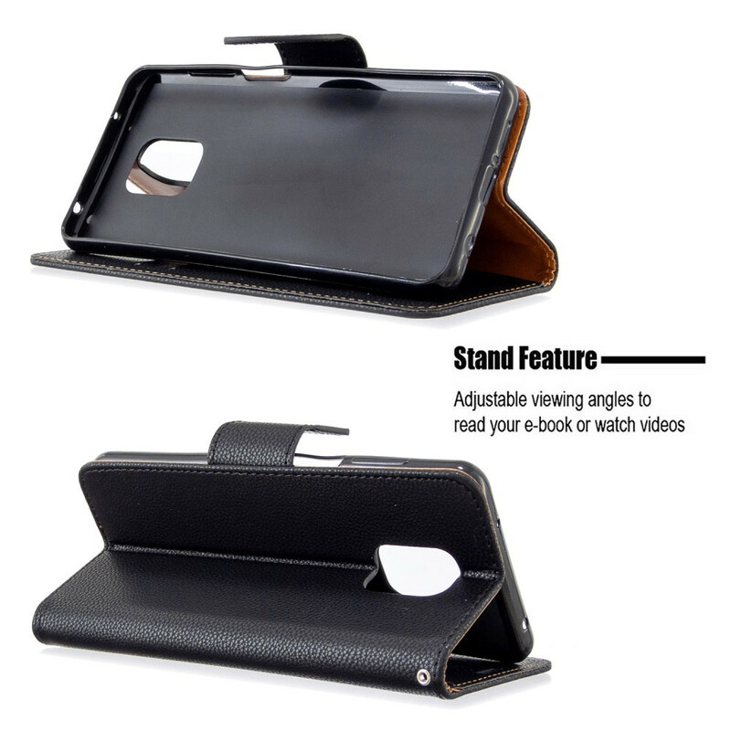 Housse Xiaomi Redmi Note 9 / Note 9S / Note 9 Pro Effet Cuir Litchi