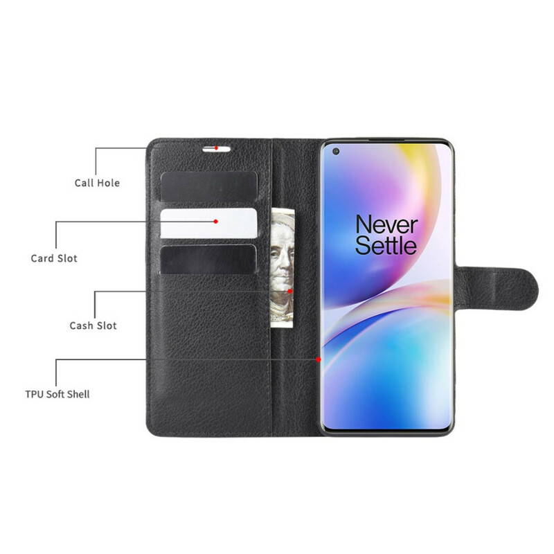 Housse OnePlus 8 Pro Style Cuir Litchi Premium Housse OnePlus 8 Pro Style Cuir Litchi Premium