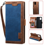 Housse Samsung Galaxy A51 Simili Cuir Bicolore Contours Renforcés Housse Samsung Galaxy A51 Simili Cuir Bicolore Contours Renforcés