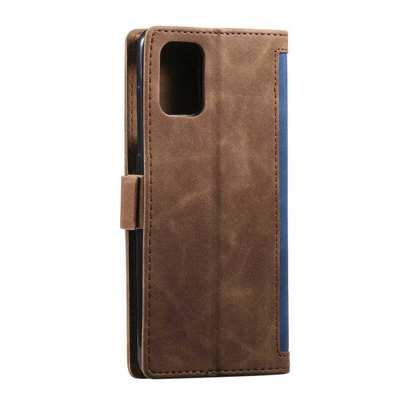 Housse Samsung Galaxy A51 Simili Cuir Bicolore Contours Renforcés Housse Samsung Galaxy A51 Simili Cuir Bicolore Contours Renforcés