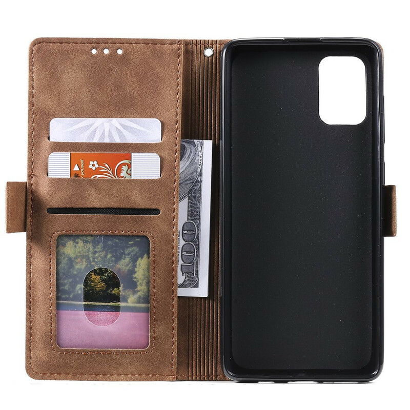Housse Samsung Galaxy A51 Simili Cuir Bicolore Contours Renforcés Housse Samsung Galaxy A51 Simili Cuir Bicolore Contours Renforcés