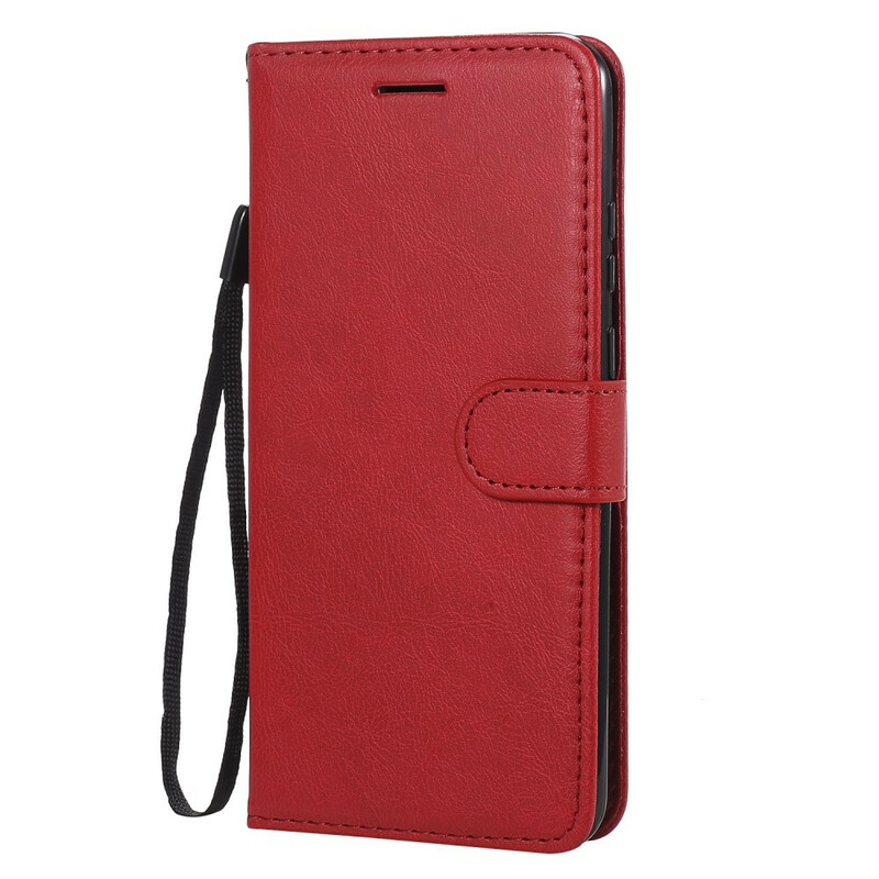 Housse Huawei P Smart 2020 Effet Cuir à Lanière