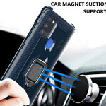 Coque Samsung Galaxy A21s Ring et Fibre Carbone Coque Samsung Galaxy A21s Ring et Fibre Carbone